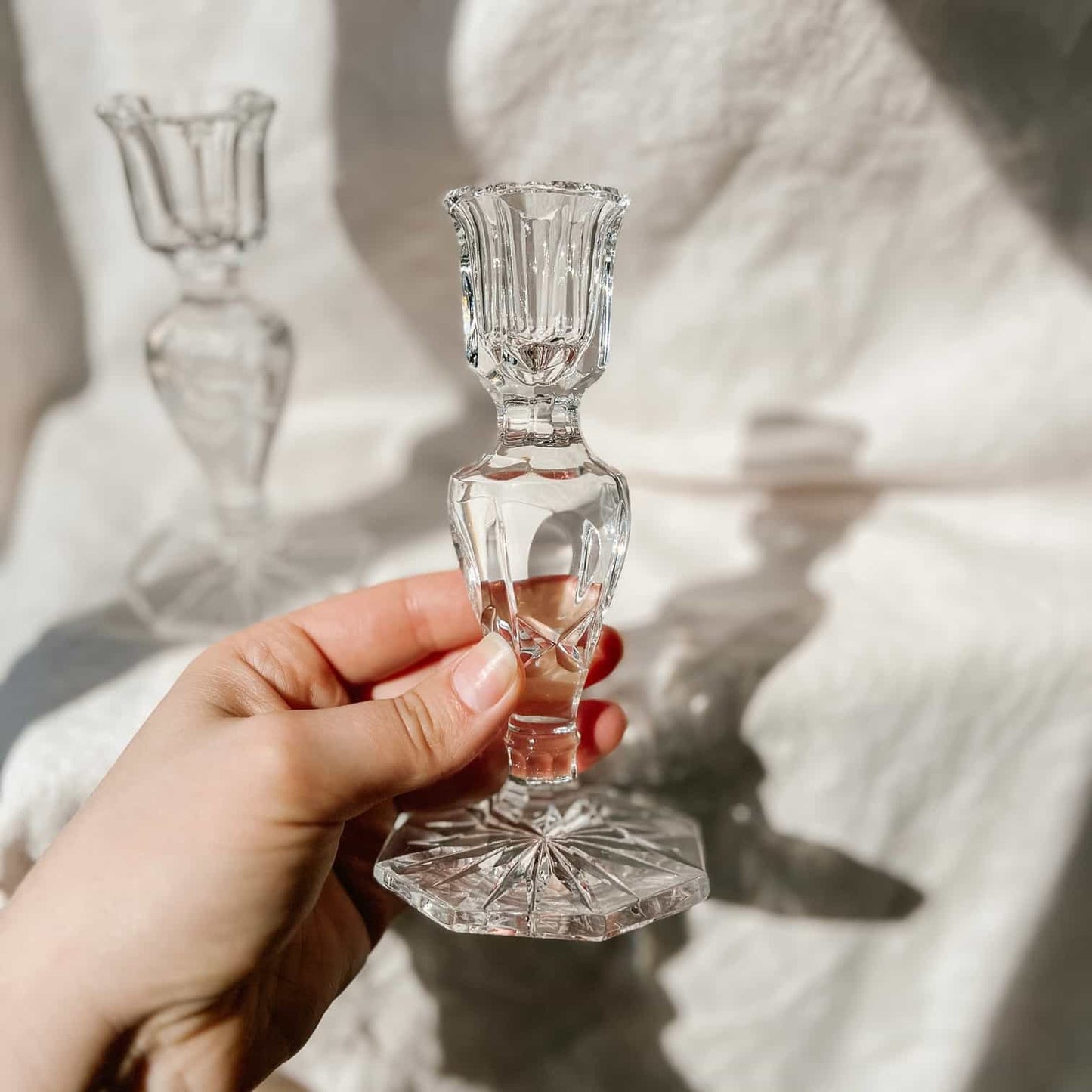 Crystal Candlestick Holders