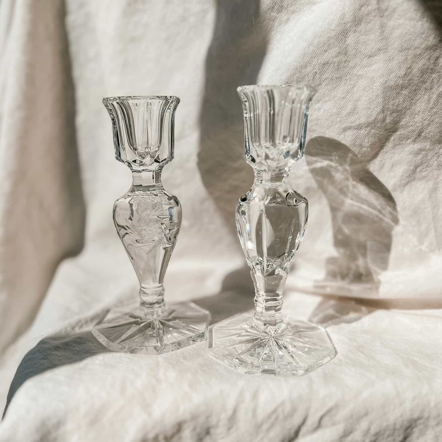 Crystal Candlestick Holders