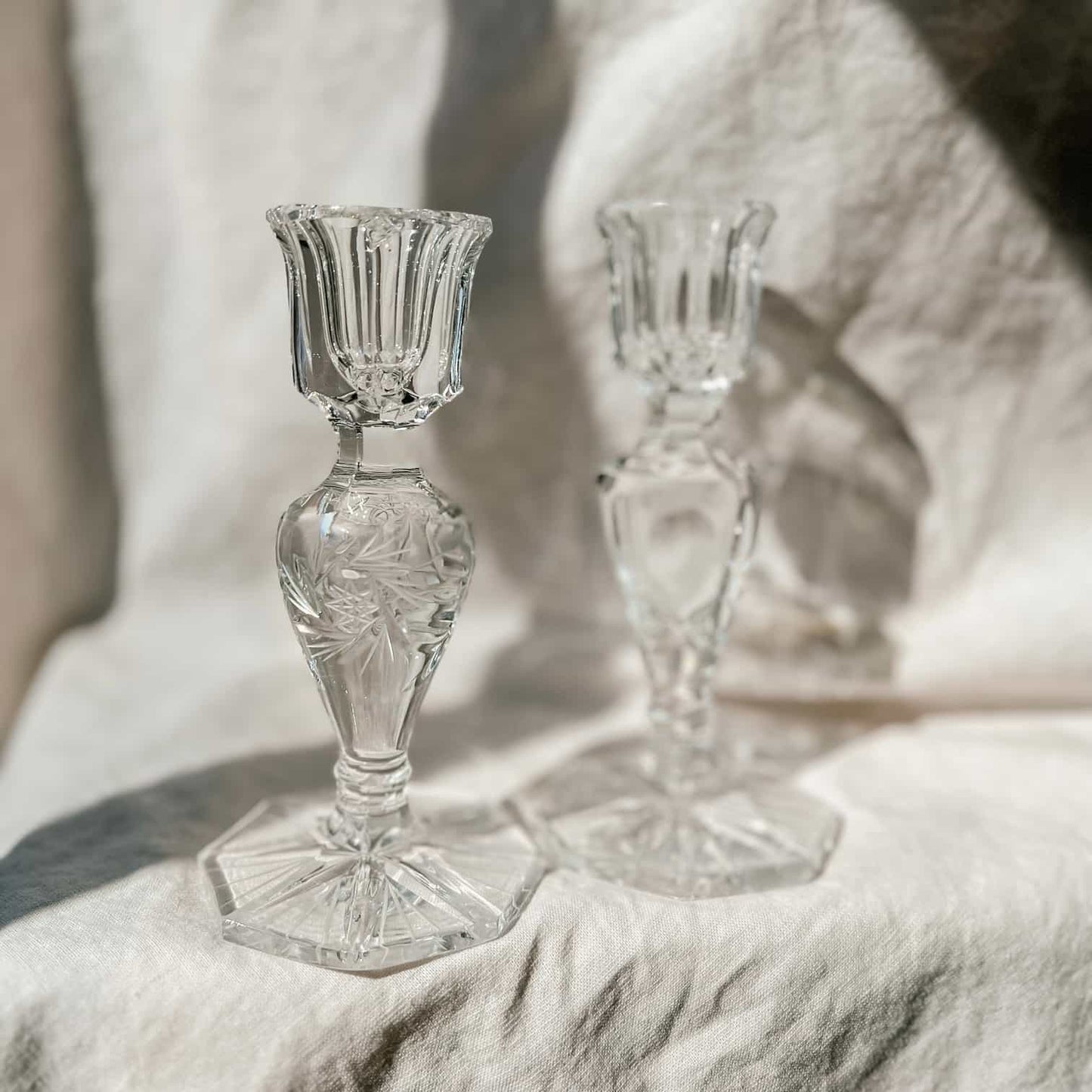 Crystal Candlestick Holders